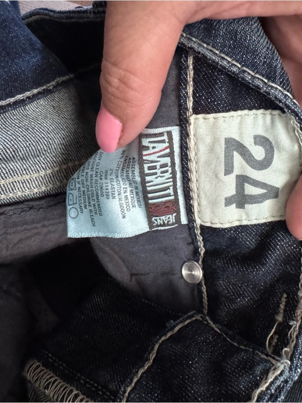 Taverniti So Jeans Women’s Dark Wash Blue Slim Jeans 24 - Picture 12 of 13